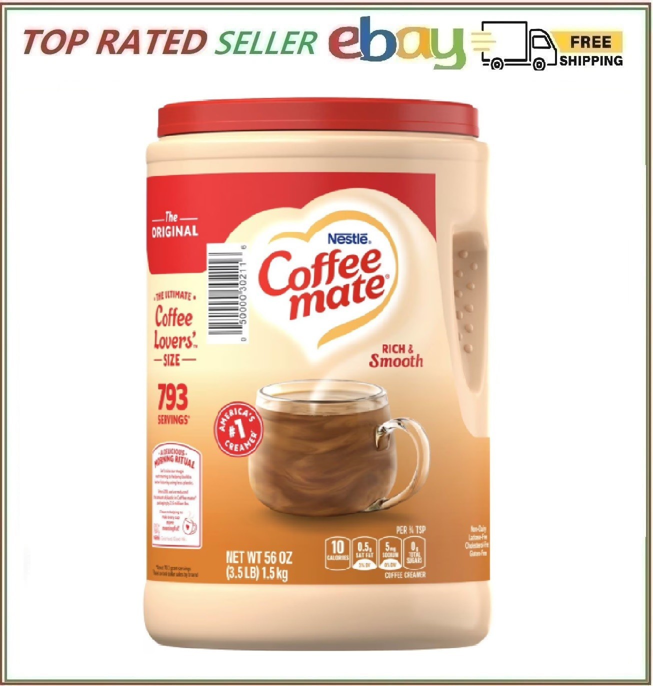 Nestle Coffee mate Original Powdered Coffee Creamer 56 oz