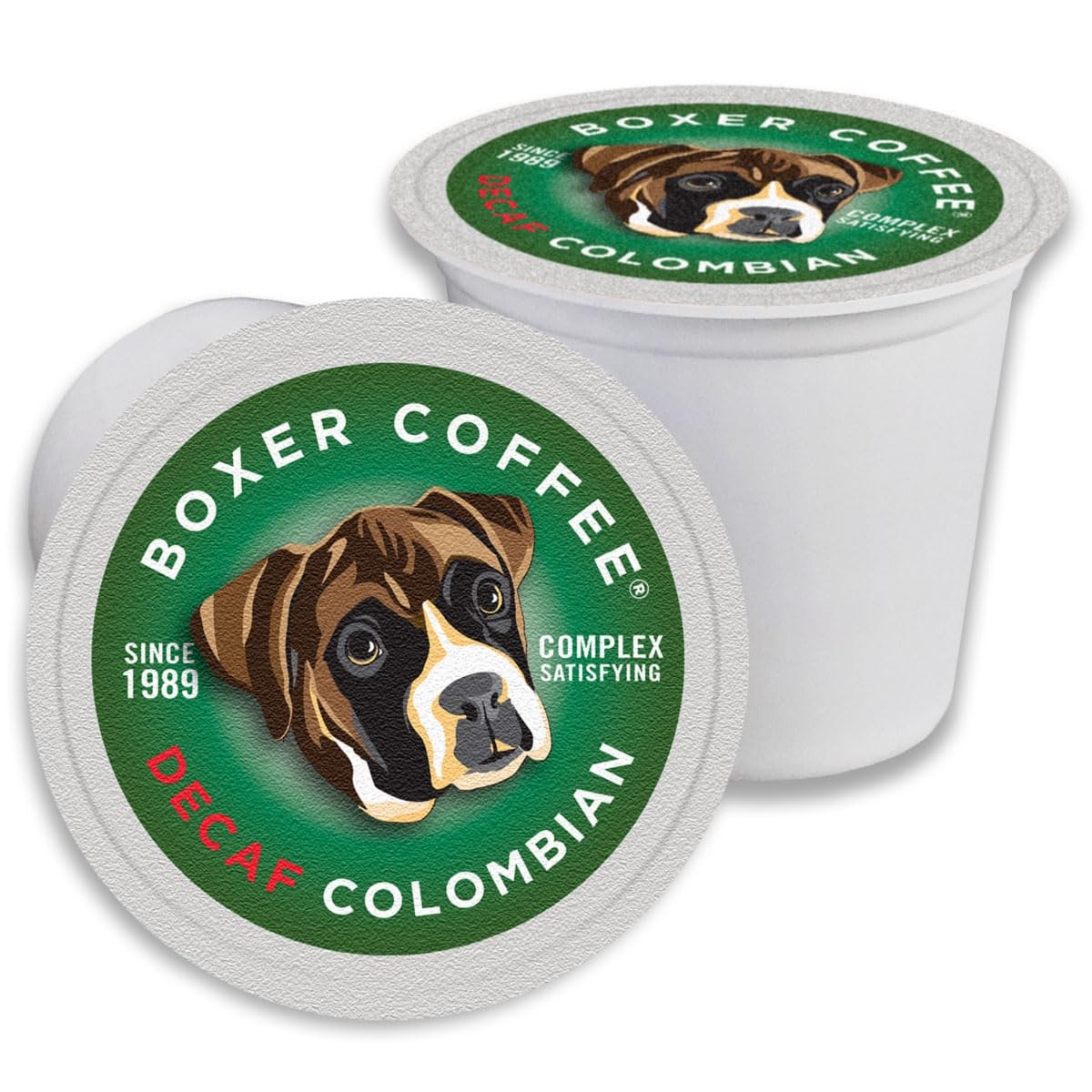 Boxer Coffee 52ct Decaf Colombian – SingleOrigin, Swiss Water Process Medium …