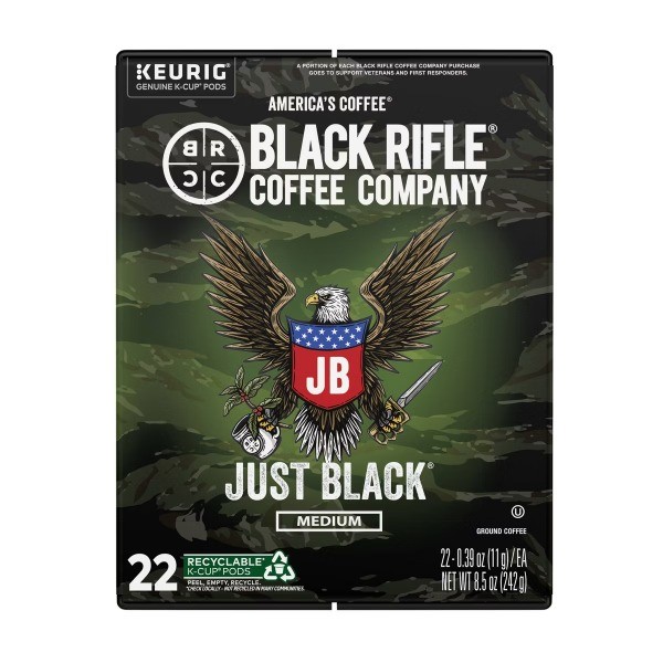 Coffee Company Just Black Medium Roast Coffee Pods – 22ct